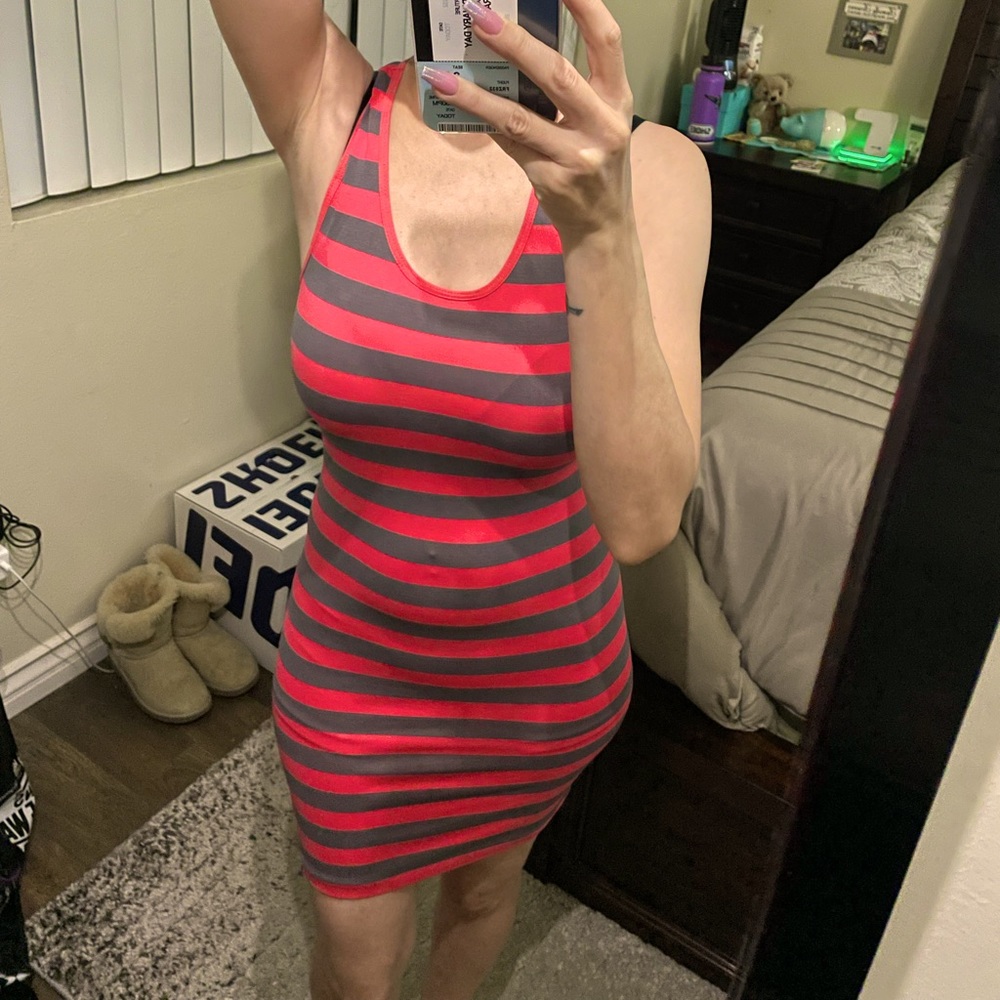Stripped Bodycon Dress